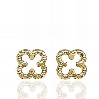 Foto de 71-13684 - PENDIENTES FLOR CALADOS 7MM 18K