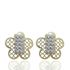 Foto de 51-1229204 - PENDIENTES FLOR BICOLOR CIRCONITA 10MM 18K