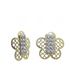 Foto de 51-1229204 - PENDIENTES FLOR BICOLOR CIRCONITA 10MM 18K