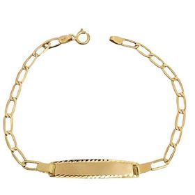 Foto de 9K88-007 - PULSERA PLACA BILBAO 2.9MM 16.5CM (PLACA 6X28MM) (1,31gr) 9K**