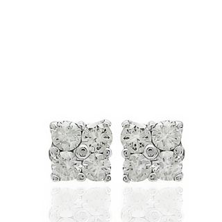 Foto de 00-1607B - PENDIENTES "NETO" BRILLANTES 0.009KTES. C/U 3.8MM O.B. 18K 