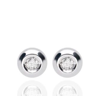 Foto de 10-539-008 - PENDIENTES "NETO" BRILLANTE 0.060 KT. 5MM O.B. 18K