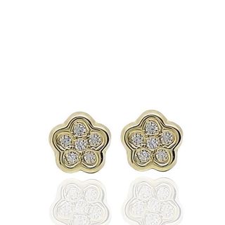 Foto de 51-200255606 - PENDIENTES FLOR CIRCONITA 4.5MM 18K