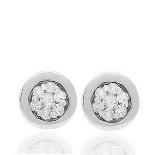Foto de 10-297-651 - PENDIENTES "NETO" BRILLANTES 0.199KT H-SI 6.5MM O.B. 18K