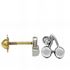 Foto de 72-9678B - PENDIENTES "NETO" BRILLANTES CEREZAS 6MM O.B. 18K