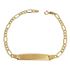 Foto de 9K88-009 - PULSERA PLACA 3X1 3.8MM 18.5CM (PLACA 7X30MM) (1,93gr) 9K**