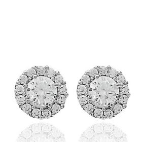 Foto de 71-6487BP - PENDIENTES CIRCONITA 7MM PRESIÓN O.B. 18K