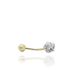 Foto de 05-3244 - PIERCING OMBLIGO FLOR CIRCONITA 6.5MM 18K