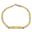 Foto de 10-439-076 - PULSERA PLACA BICOLOR 4MM 19CM (PLACA 8X30MM) (6,40gr) 18K 