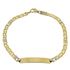 Foto de 10-439-076 - PULSERA PLACA BICOLOR 4MM 19CM (PLACA 8X30MM) (6,40gr) 18K 