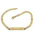 Foto de 10-439-076 - PULSERA PLACA BICOLOR 4MM 19CM (PLACA 8X30MM) (6,40gr) 18K 