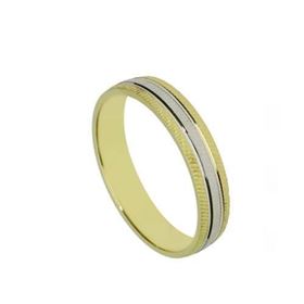 Foto de 10-351-285-22 - ALIANZA BICOLOR 4MM 18K