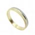 Foto de 10-351-324-14 - ALIANZA BICOLOR CENTRO BRILLO 3MM 18K 