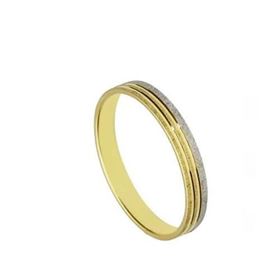 Foto de 10-351-353-15 - ALIANZA BICOLOR 3MM 18K
