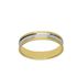 Foto de 10-351-371 - ALIANZA BICOLOR RAYADA 4MM 18K 