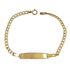 Foto de 9K88-005 - PULSERA PLACA BARBADA 3.5MM 18CM (PLACA 7X30MM) (1,89gr) 9K** 