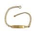 Foto de 9K88-005 - PULSERA PLACA BARBADA 3.5MM 18CM (PLACA 7X30MM) (1,89gr) 9K** 