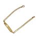 Foto de 9K88-005 - PULSERA PLACA BARBADA 3.5MM 18CM (PLACA 7X30MM) (1,89gr) 9K** 