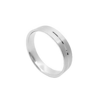 Foto de 10-351-484-16 - ALIANZA PLANA CENTRO BRILLO 4MM O.B. 18K 