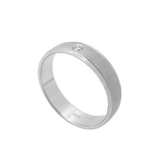 Foto de 10-351-572-13 - ALIANZA MATE BRILLANTE 0.02KTES. 4.5MM O.B. 18K