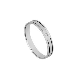 Foto de 10-351-788-15 - ALIANZA MATE-BRILLO BRILLANTE 0.01KTES. 3.5MM O.B. 18K 