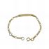 Foto de 10-00-9257 - PULSERA BEBÉ PLACA 3X1 2.5MMX14CM (PLACA 4X20MM) (ANILLA A 2CM) (1,48gr) 18K