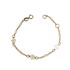 Foto de 10-00-8374 - PULSERA FLORES 6MM 14CM (1,14gr) (ANILLA A 2CM) 18K**