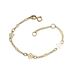 Foto de 10-00-8374 - PULSERA FLORES 6MM 14CM (1,14gr) (ANILLA A 2CM) 18K**