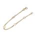 Foto de 10-00-8374 - PULSERA FLORES 6MM 14CM (1,14gr) (ANILLA A 2CM) 18K**