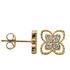Foto de 10-711-428 - PENDIENTES FLOR CIRCONITA 7.5MM 18K**
