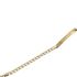 Foto de 10-00-6057 - PULSERA PLACA BARBADA 3.6MM 18.5CM (2,64gr) (PLACA 4.8X30MM) 18K**