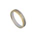 Foto de 10-351-153-14 - ALIANZA BICOLOR BRILLANTE 4MM 18K 