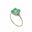 Foto de 05-3988VS - SORTIJA PIEDRAS COLOR VERDE CIRCONITA 8MM 18K