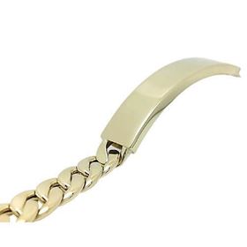 Foto de 10-122-872 - PULSERA PLACA BARBADA 7.8MM (PLACA 9X45MM) 21CM (13,74gr) 18K