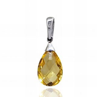 Foto de 72-CCB - COLGANTE PIEDRA CITRINO 16MM O.B. 18K