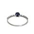 Foto de 40-6516BSZ - SORTIJA ZAFIRO CIRCONITA 3.5MM O.B. 18K