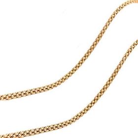 Foto de 20-KRN130X42D - CADENA PLATA COREANA DORADA 1MMX42CM
