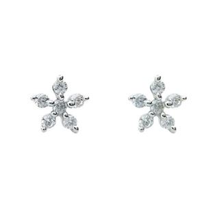 Foto de 25-0446 - PENDIENTES PLATA FLOR CIRCONITA 6MM