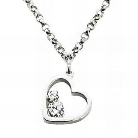 Foto de 20-19G - GARGANTILLA PLATA CORAZÓN 9MM 45CM 
