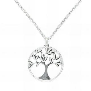 Foto de 20-20G - GARGANTILLA PLATA ÁRBOL DE LA VIDA 23MM 45CM 