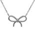 Foto de 25-0075G - GARGANTILLA PLATA LAZO CIRCONITA 13MM 40CM (ALARGADOR 5CM)