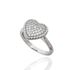 Foto de 25-0296S - SORTIJA PLATA CORAZÓN CIRCONITA 10MM