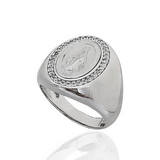 Foto de 25-1605 - SORTIJA PLATA MILAGROSA 17MM