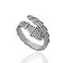 Foto de 25-5169S - SORTIJA PLATA SERPIENTE CIRCONITA 11MM