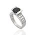 Foto de 22-90476N - *OFERTA* SORTIJA PLATA CIRCONITA B-N 7MM