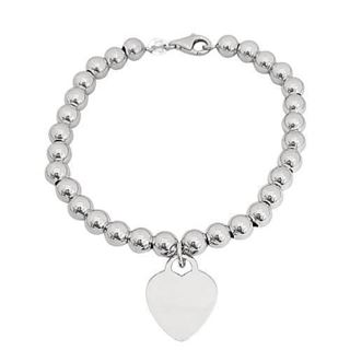 Foto de 20-006 - PULSERA PLATA CORAZÓN 15MM BOLAS 6MM 19CM 