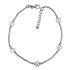 Foto de 20-12T - TOBILLERA PLATA TRÉBOLES 5MM 19CM (ALARGADOR 6CM)