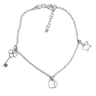 Foto de 20-14 - PULSERA PLATA MOTIVOS 19.5CM (ALARGADOR 2.5CM) 