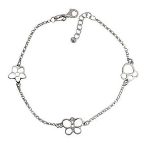 Foto de 20-16T - TOBILLERA PLATA MOTIVOS 9MM 17CM (ALARGADOR 6CM)