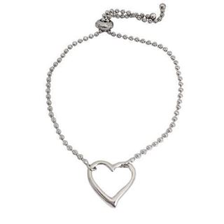 Foto de 20-261 - PULSERA PLATA CORAZÓN 16MM BOLAS 2MM